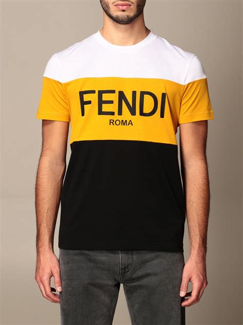 t shirt fendi uomo|Fendi t shirts men's.